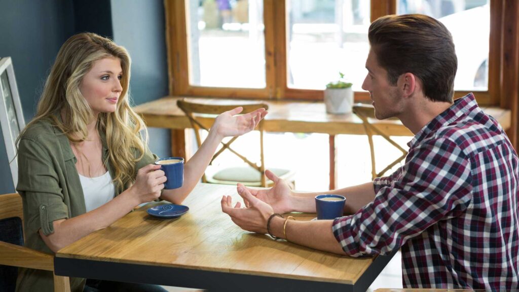 He's Always Starting Conversations He likes You More than a Friend