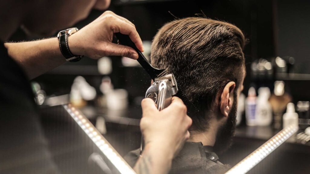Masculine Man Trimming Your Hair