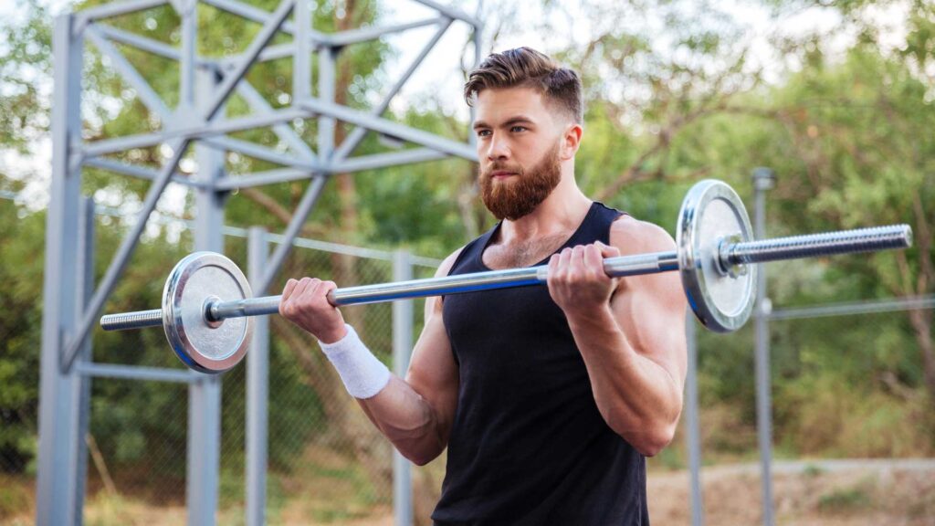 Masculine Man Setting goals