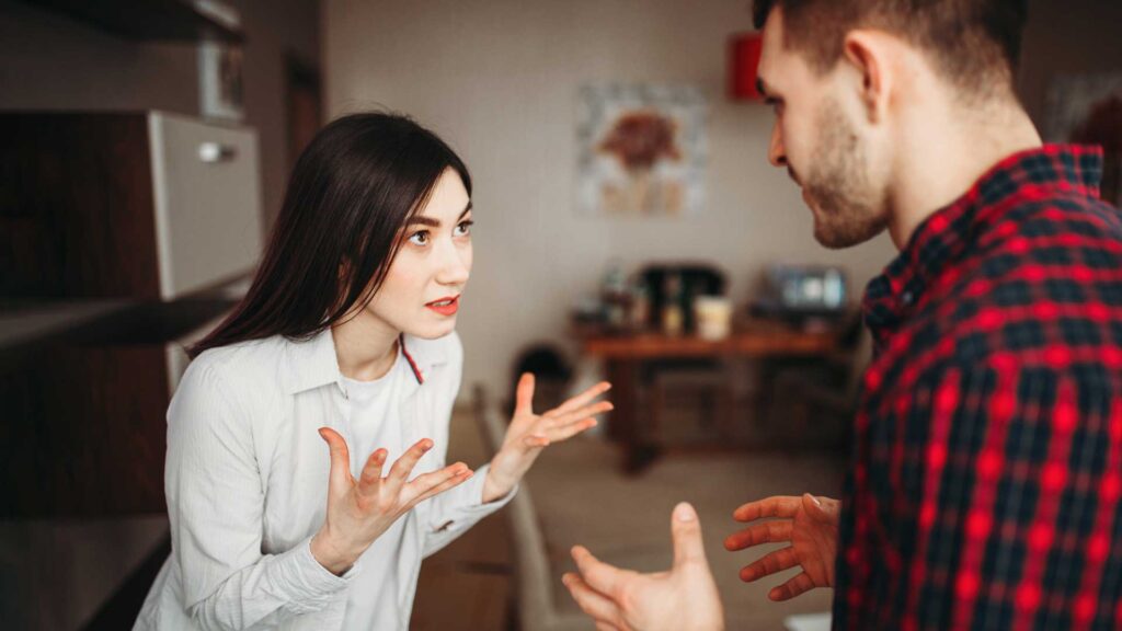 Husband and Wife Yelling at Each Other