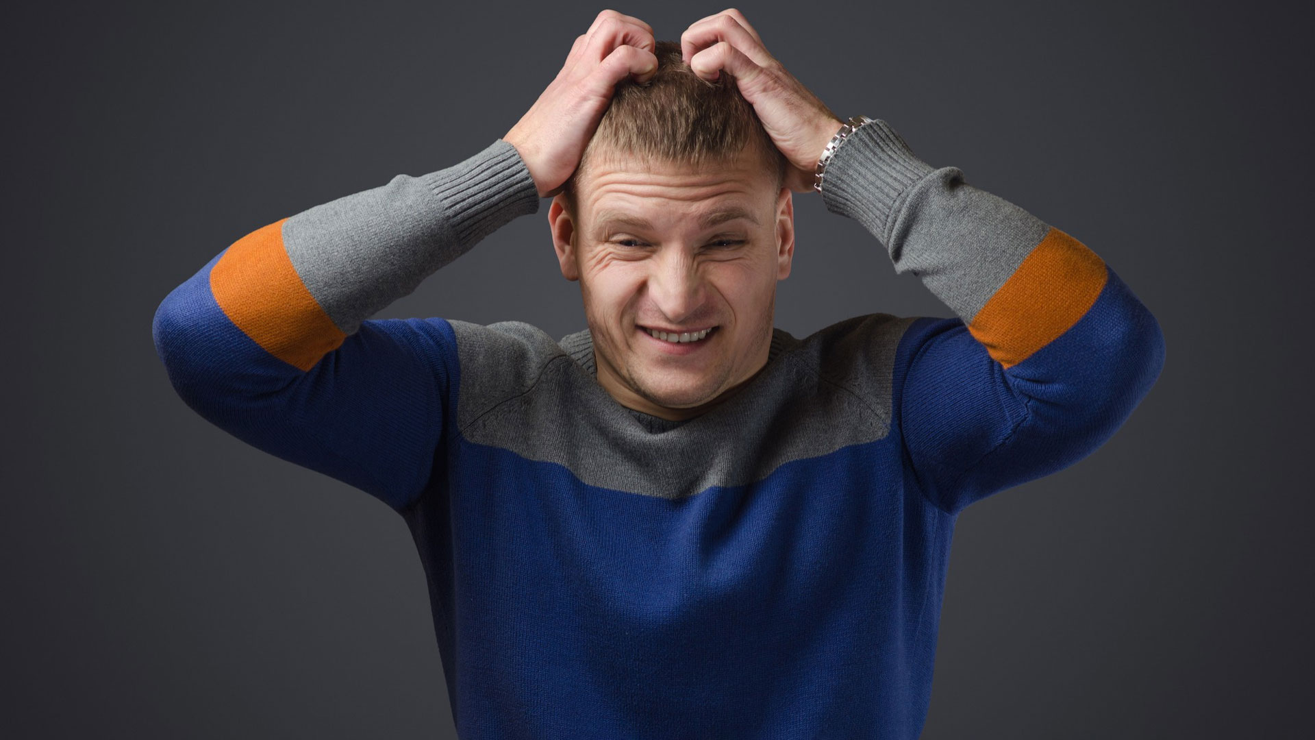 A man losing his mind.